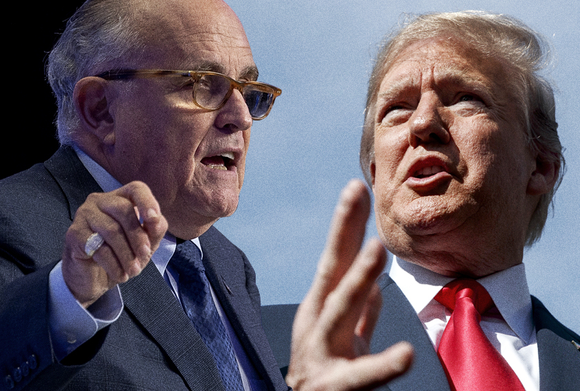 Rudy Giuliani; Donald Trump (Getty/AP/Photo Montage by Salon)