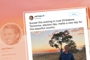 Off to Africa: Jeff Flake's August vacation could ruin Mitch McConnell
