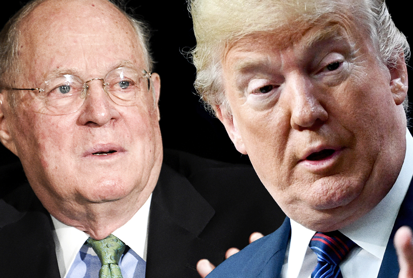 Anthony Kennedy; Donald Trump (Getty/AP/Photo Montage by Salon)