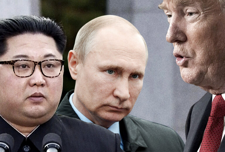 Kim Jong Un; Vladimir Putin; Donald Trump (AP/Getty/Salon)
