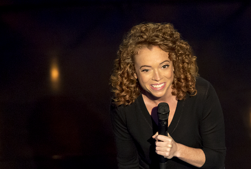 Michelle Wolf on "The Break with Michelle Wolf" (Cara Howe/Netflix)
