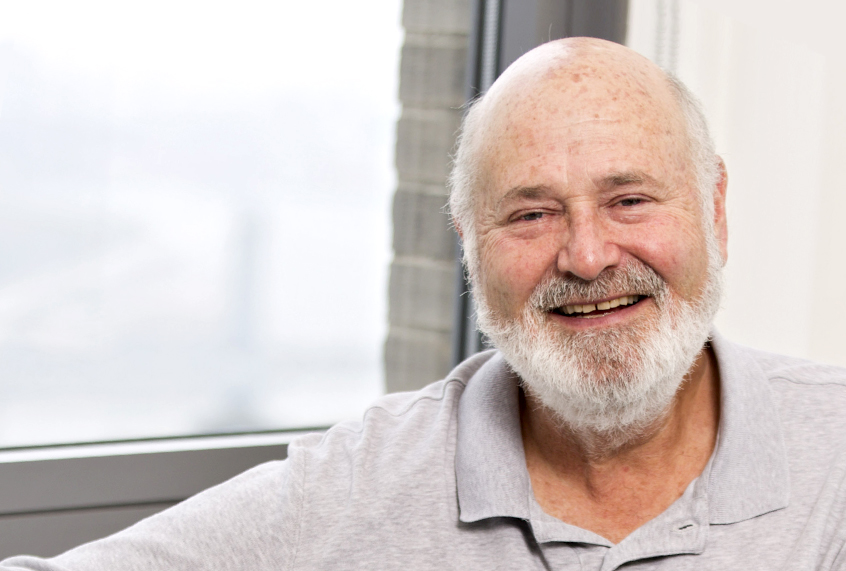 In this May 2, 2016 photo, writer-director Rob Reiner poses for a portrait in New York. Reiner has always had an affinity for the father-son story and has explored the theme and his own life in films like "Stand By Me" and "A Few Good Men," but none have come so close as "Being Charlie," loosely based on his son Nick Reiner's struggles with drugs. (Photo by Brian Ach/Invision/AP) (AP/Brian Ach)