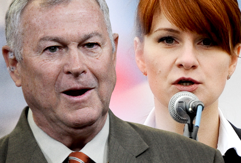 Dana Rohrabacher; Maria Butina (AP/Photo Montage by Salon)
