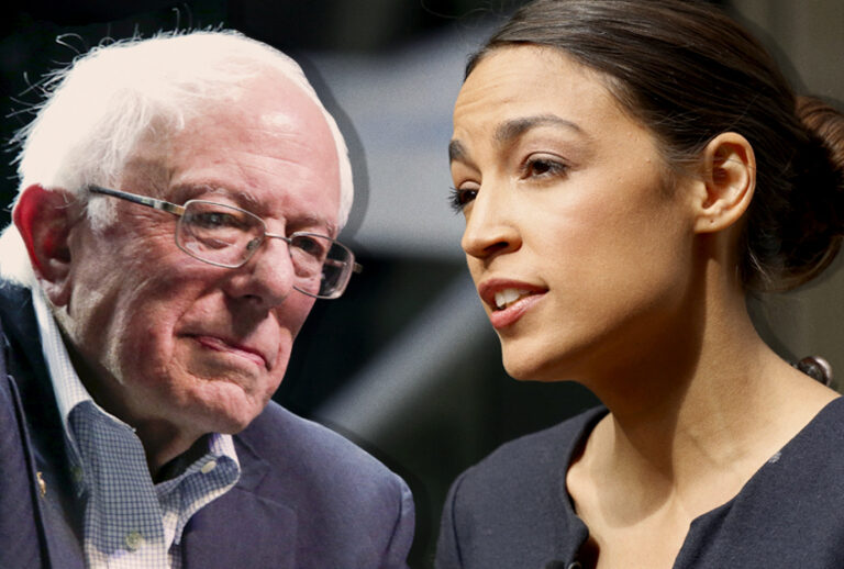 Bernie Sanders; Alexandria Ocasio-Cortez (Getty/AP/Salon)