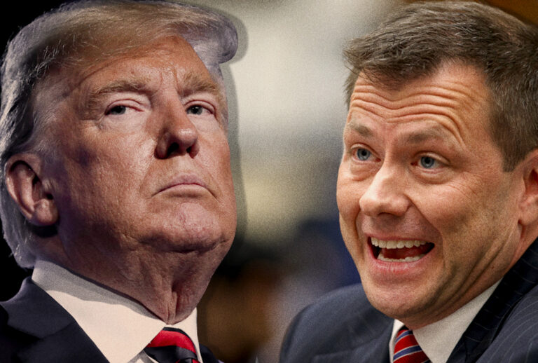 Donald Trump; Peter Strzok (AP/Photo Montage by Salon)