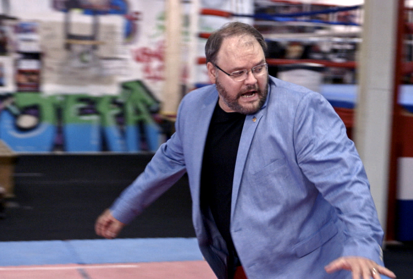 Jason Spencer in "Who Is America?" (Showtime)