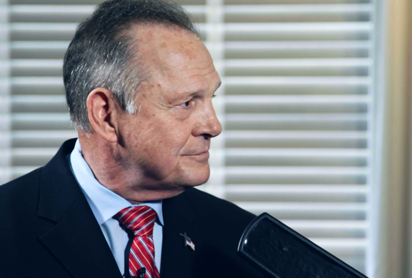 Roy Moore in "Who Is America?" (Showtime)