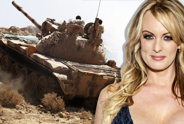 Yemen War; Stormy Daniels (AP/Getty)