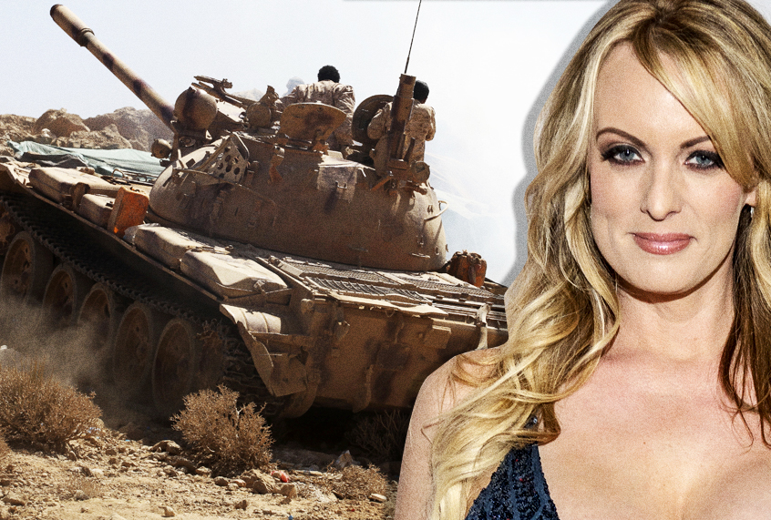 Yemen War; Stormy Daniels (AP/Getty)