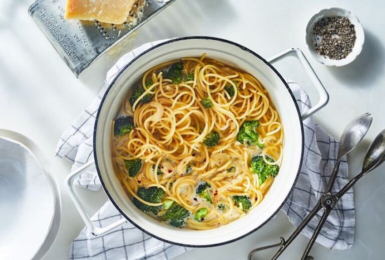 Pasta with milk and broccoli. (Julia Gartland/Food52)
