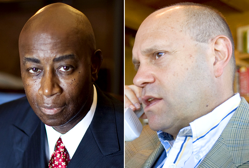 Barry Black; Mikey Weinstein (AP/Drew Angerer/Jake Schoellkopf)