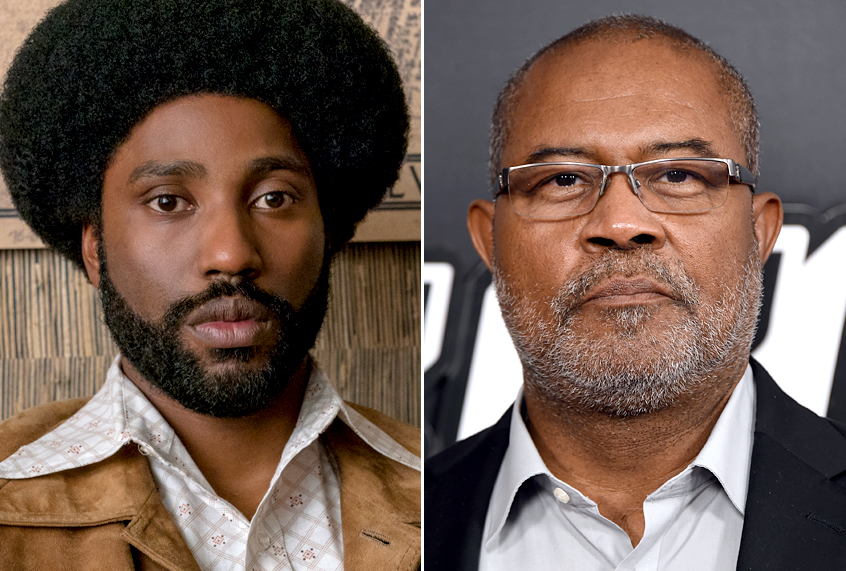 John David Washington as Detective Ron Stallworth in "BlacKkKlansman;" Ron StallWorth (Focus Features/David Lee/Getty/Michael Loccisano)
