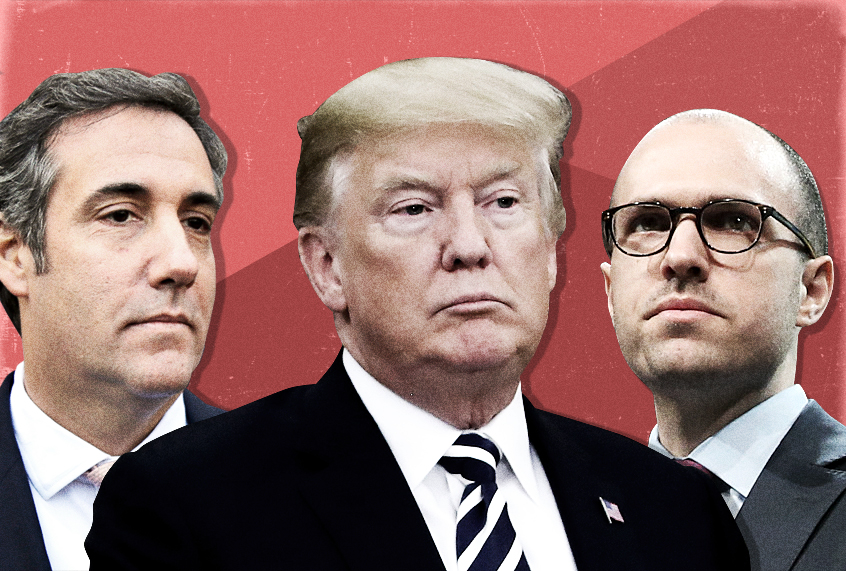 Michael Cohen; Donald Trump; A.G. Sulzberger (AP/Getty/Salon)