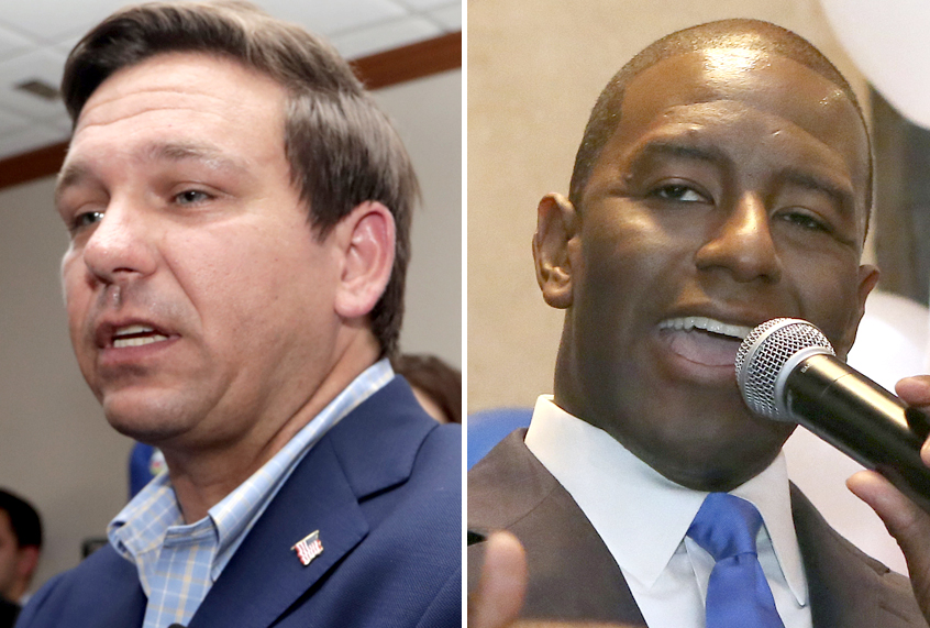 Ron DeSantis; Andrew Gillum (AP/Lynne Sladky/Steve Cannon)