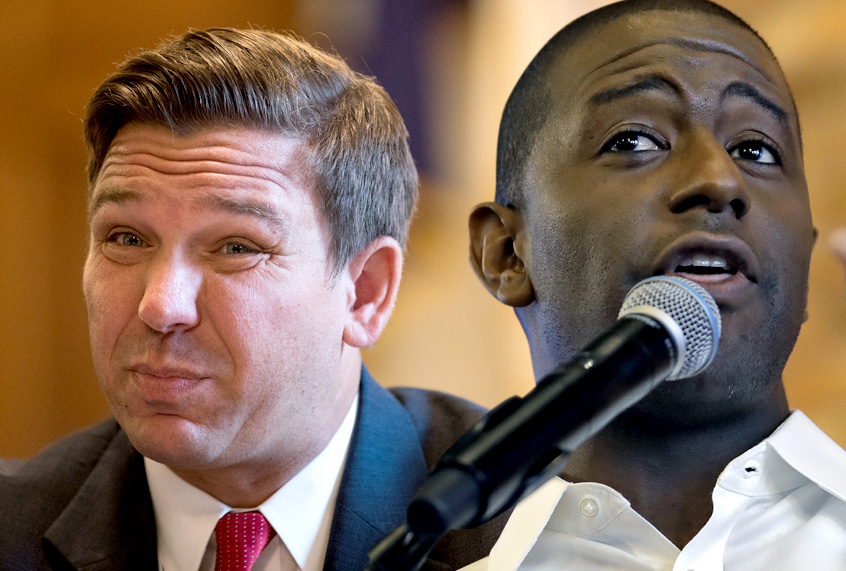 Ron DeSantis; Andrew Gillum (Getty/AP/Salon)