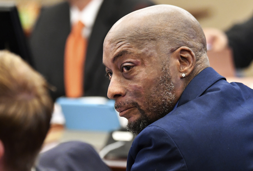 Plaintiff DeWayne Johnson, at the Monsanto trial in San Francisco, July, 9, 2018. (AP/Josh Edelson)