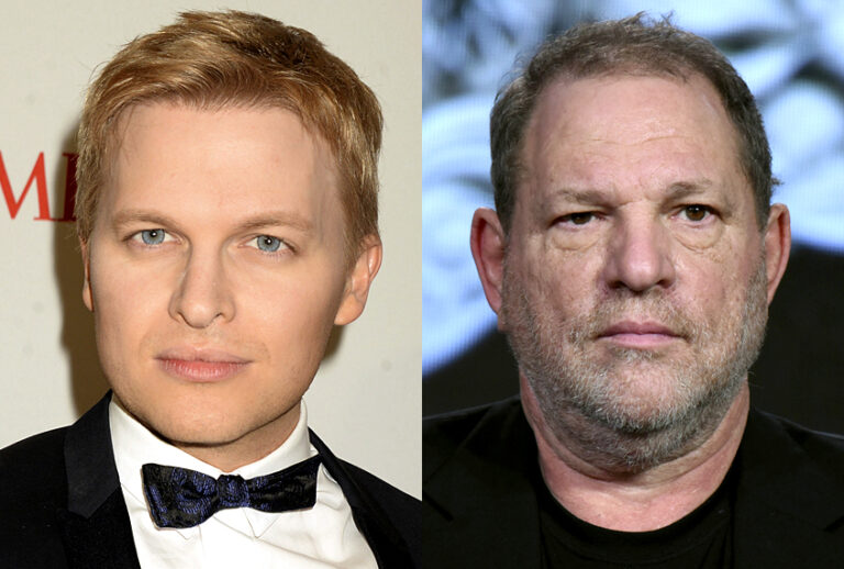Ronan Farrow; Harvey Weinstein (AP/Dennis Van Tine/Richard Shotwell)