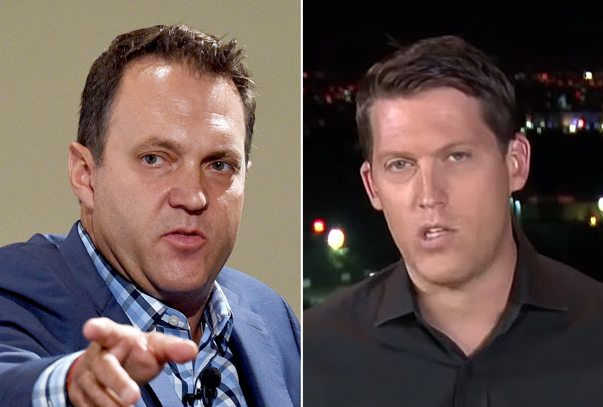 Adam Housley; Conor Powell (Getty/Joshua Blanchard/YouTube/Fox News)