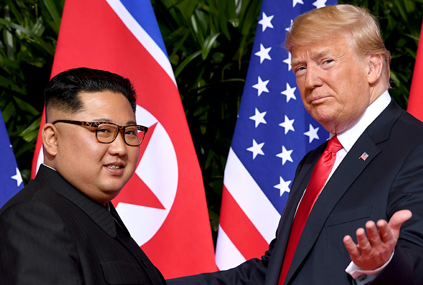 Kim Jong Un; Donald Trump (Getty/Saul Loeb)