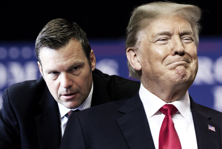 Kris Kobach; Donald Trump (AP/Getty/Salon)