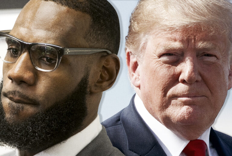 LeBron James; Donald Trump (AP/Phil Long/Carolyn Kaster/Salon)