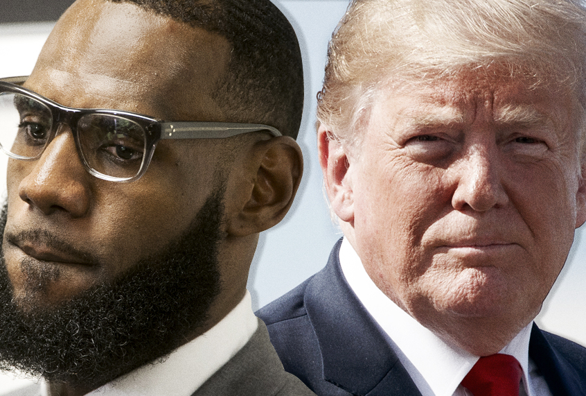 LeBron James; Donald Trump (AP/Phil Long/Carolyn Kaster/Salon)