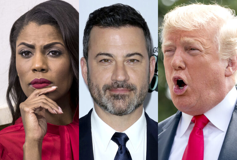 Omarosa Manigault; Jimmy Kimmel; Donald Trump (Getty/AP)