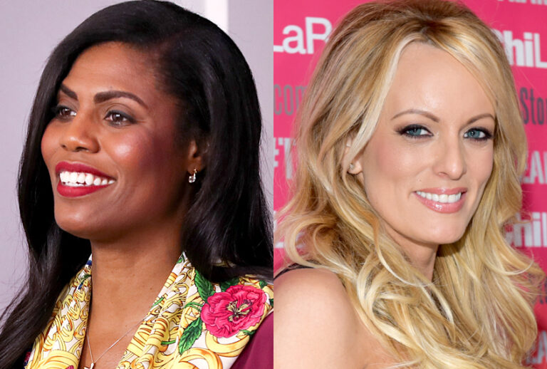 Omarosa Manigault; Stormy Daniels (AP/Andrew Harnik/Getty/Tara Ziemba)