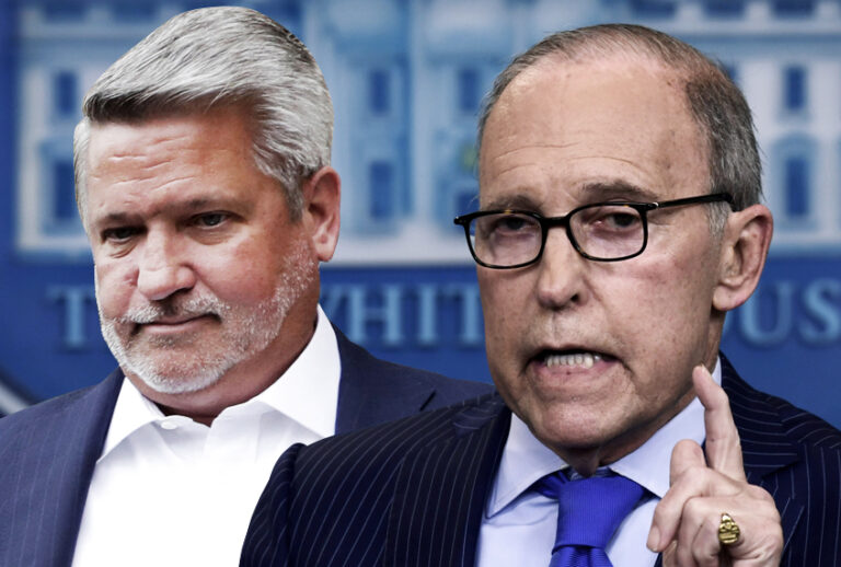 Bill Shine; Larry Kudlow (AP/Mark Lennihan/Susan Walsh/Salon)