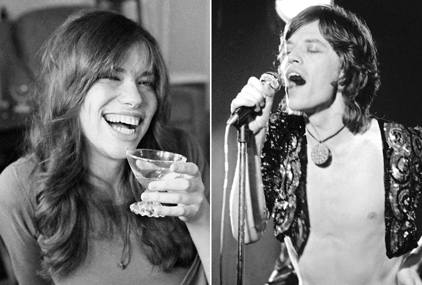 Carly Simon; Mick Jagger (AP Photo)
