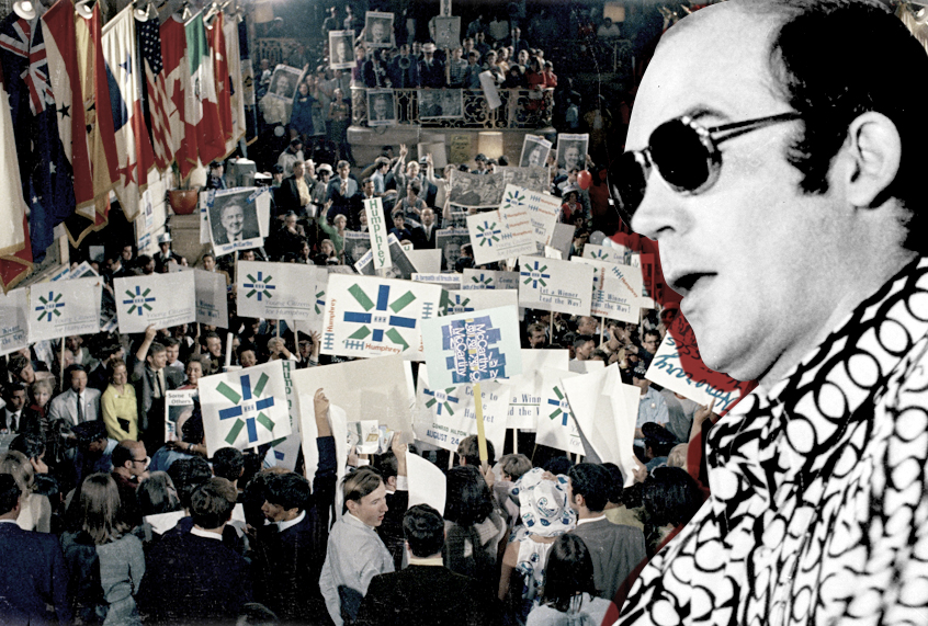 Hunter S. Thompson; 1968 Democratic National Convention (AP/Salon)