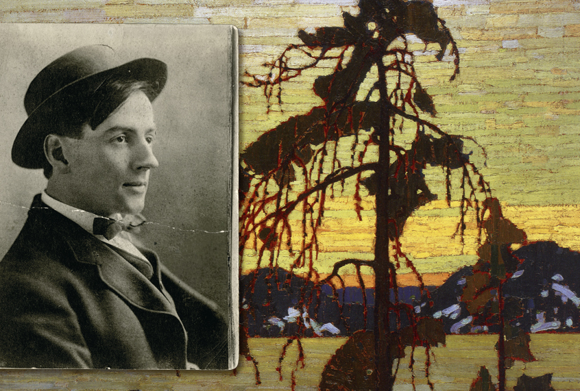 Tom Thompson; a detail from his painting "The Jack Pine" (WikiMedia)
