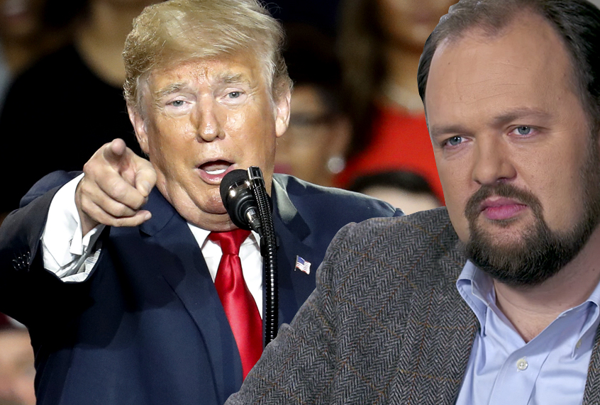 Donald Trump; Ross Douthat (AP/John Minchillo/YouTube/HooverInstitution)