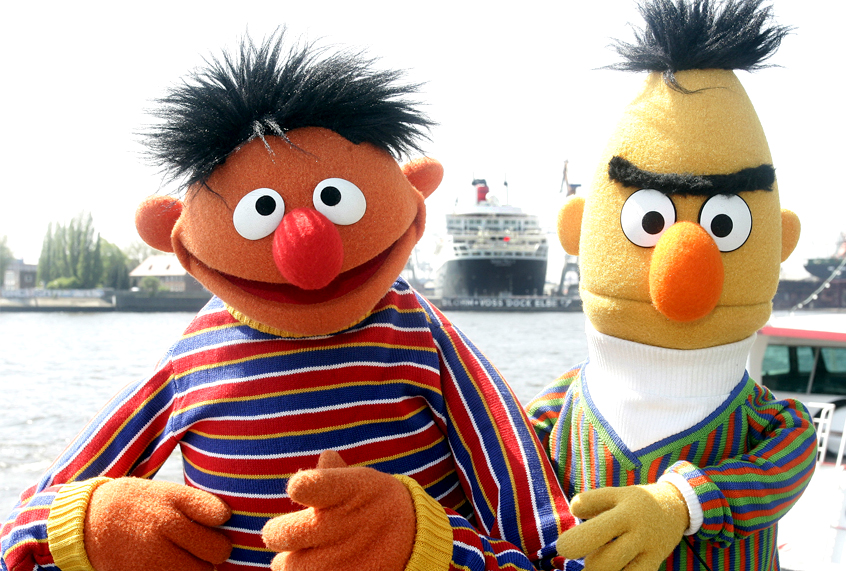 Ernie and Bert of "Sesame Street" (AP/Fabian Bimmer)