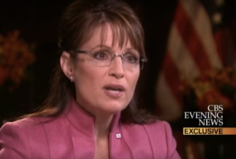 Sarah Palin being interviewed by Katie Couric (CBS)