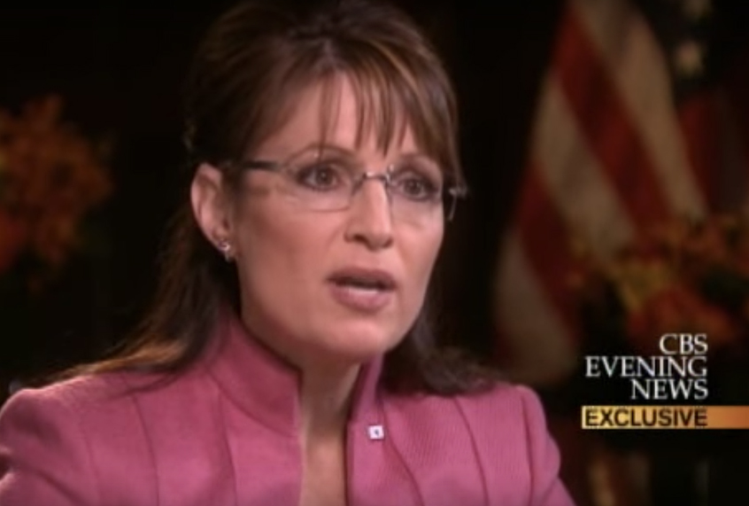 Sarah Palin being interviewed by Katie Couric (CBS)