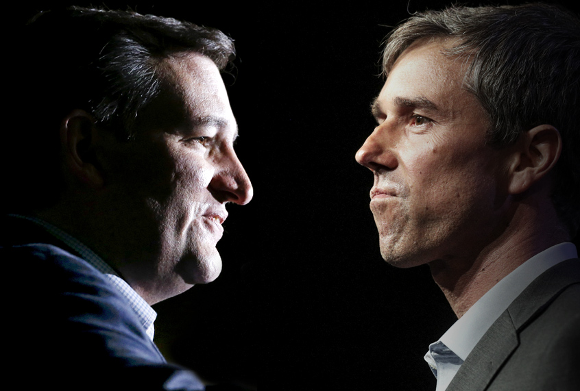 Ted Cruz; Beto O'Rourke (AP/Salon)