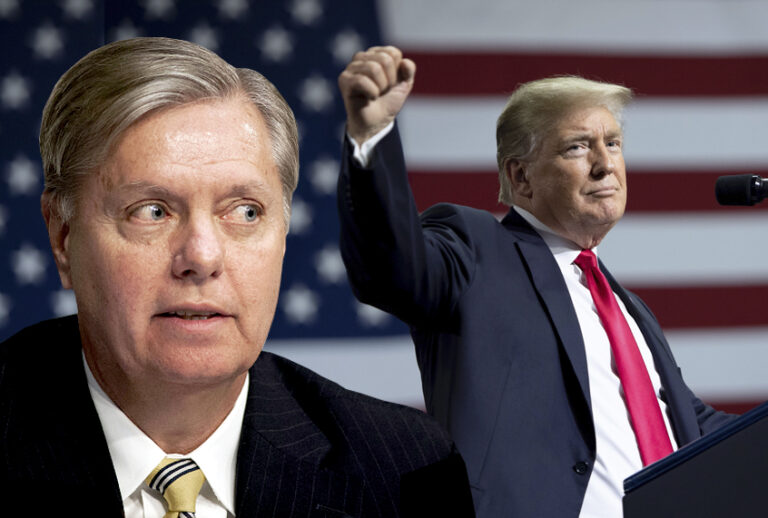 Lindsey Graham; Donald Trump (AP/Getty/Photo montage by Salon)