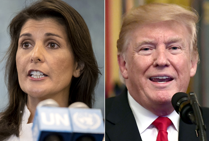Nikki Haley; Donald Trump (AP Photo)