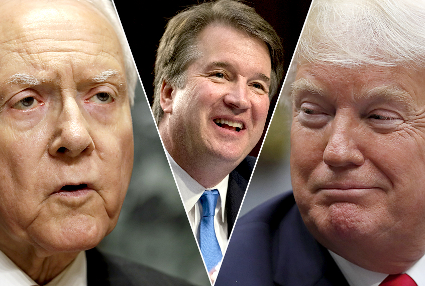 Orrin Hatch; Brett Kavanaugh; Donald Trump (AP/Salon)