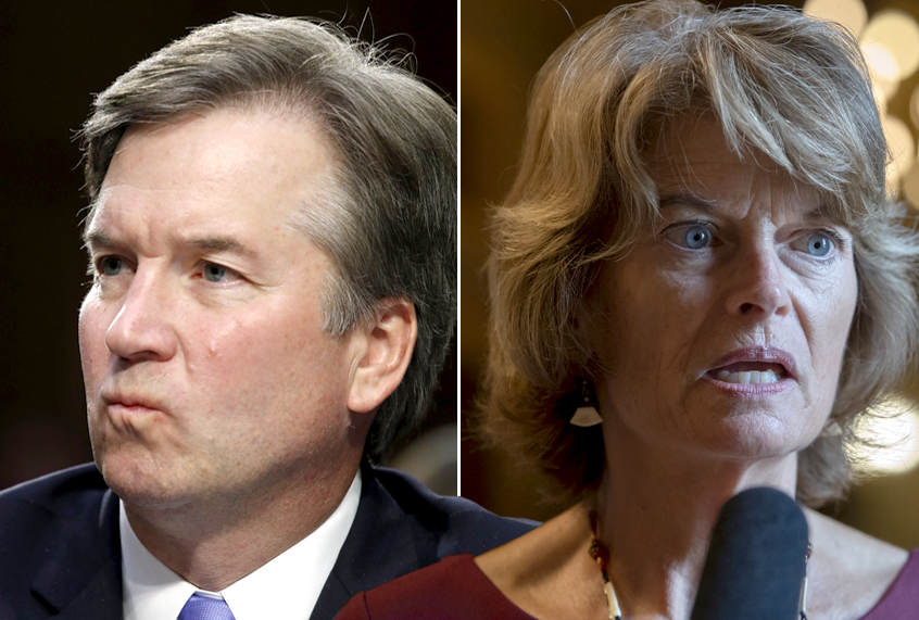 Brett Kavanaugh; Lisa Murkowski (AP/Jacquelyn Martin/J. Scott Applewhite)