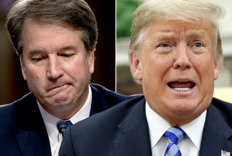 Brett Kavanaugh; Donald Trump (AP/Salon)
