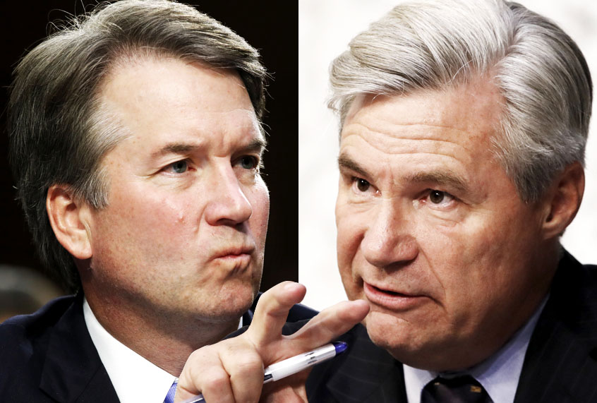 Brett Kavanaugh; Sheldon Whitehouse (AP/Jacquelyn Martin/Salon)