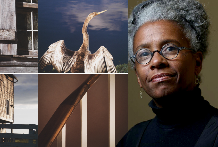 Keris Salmon and her artwork (Keris Salmon/Chester Higgins)