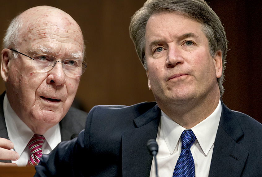 Patrick Leahy; Brett Kavanaugh (AP/Carolyn Kaster/Andrew Harnik/Salon)