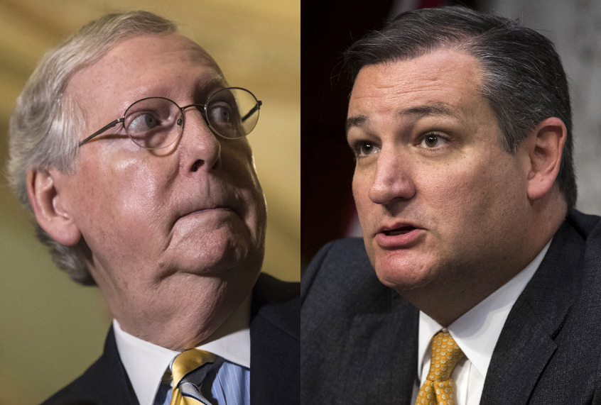 Mitch McConnell; Ted Cruz (Getty/Salon)