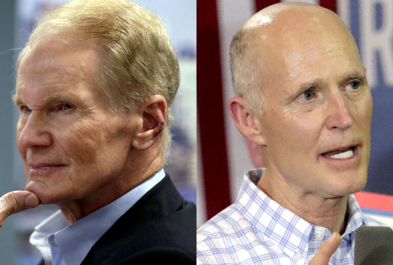 Bill Nelson; Rick Scott (AP/Lynne Sladky/John Raoux)