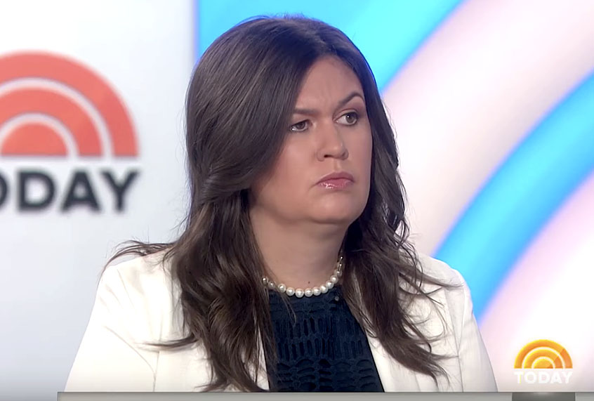 Sarah Huckabee Sanders on "Tdoay"