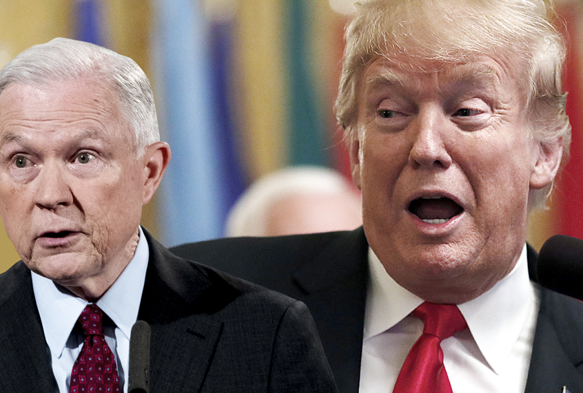 Jeff Sessions; Donald Trump (AP/Salon)