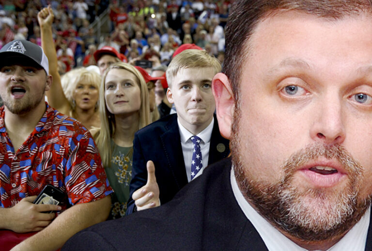Tim wise; Trump supporters (AP/Evan Vucci/City Lights Publishers/Salon)